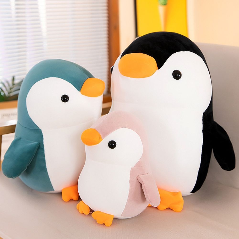애착 펭귄 펭귄인형 대형 아쿠아리움 모찌인형 인형 45cm (블랙)