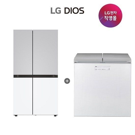 엘지전자(주) LG 디오스 냉장고+김치냉장고 S836MRQ112+K225LW121