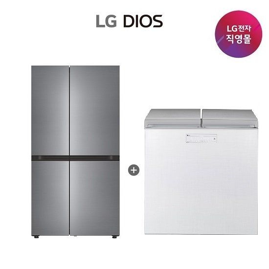 엘지전자(주) LG 디오스 냉장고+김치냉장고 S836P022+K225LW121