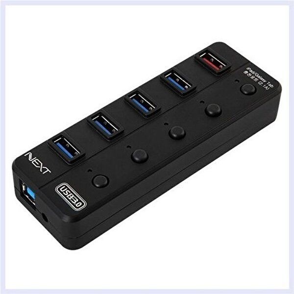 고품질 USB3.0 5포트 USB허브 개별스위치 휴대폰 충전지원 NEXT-UH305 2538 USB3.0 5포트 W613A4E
