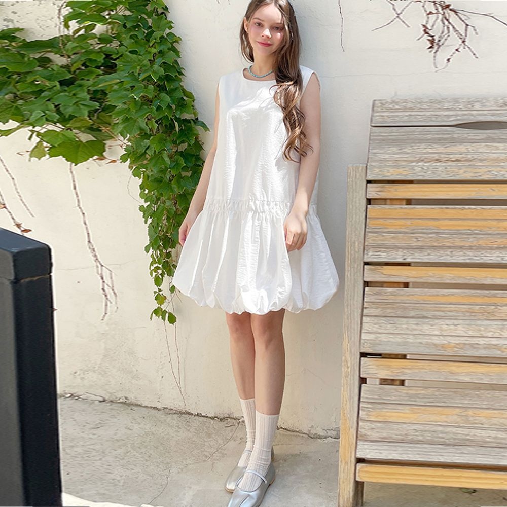 10차 컬러추가 Pumpkin puff mini dress_4 Colors