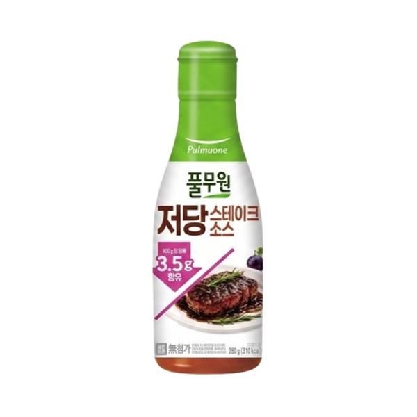 풀무원 저당 스테이크소스 280g 풍미 캠핑 돈까스