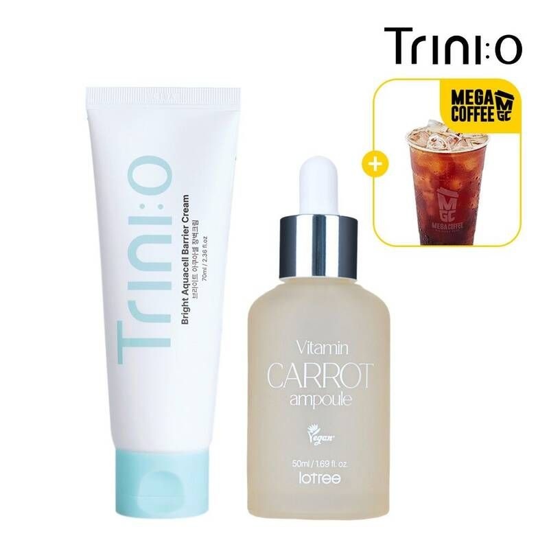 필수뷰티 [메가커피 기프티콘진정 쿨링 트러블윤기 생기 보습26%OFF][보습장벽 2종세트] 트리니영 브라이트 아쿠아