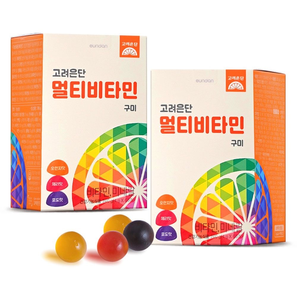 고려은단 멀티비타민 구미 60구미X2개 미네랄 비타민 젤리 G
