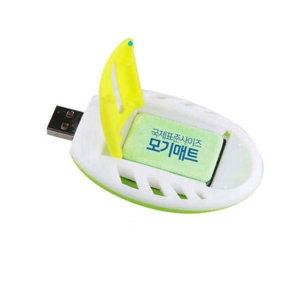 모기트랩 휴대용 USB 훈증기 + 홈매트 리필(30매) 전자모기향