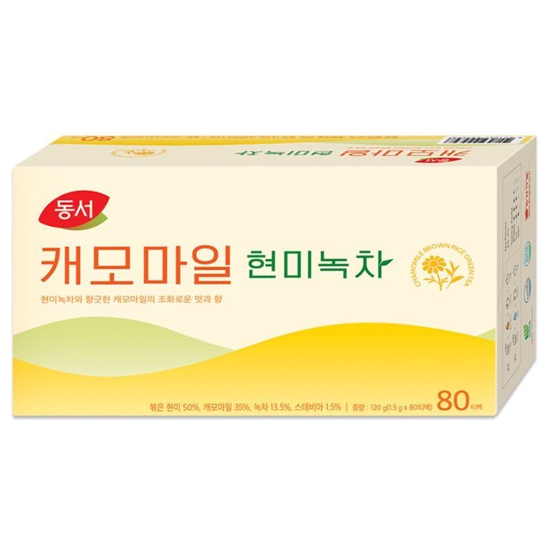 동서 캐모마일 현미녹차 80T