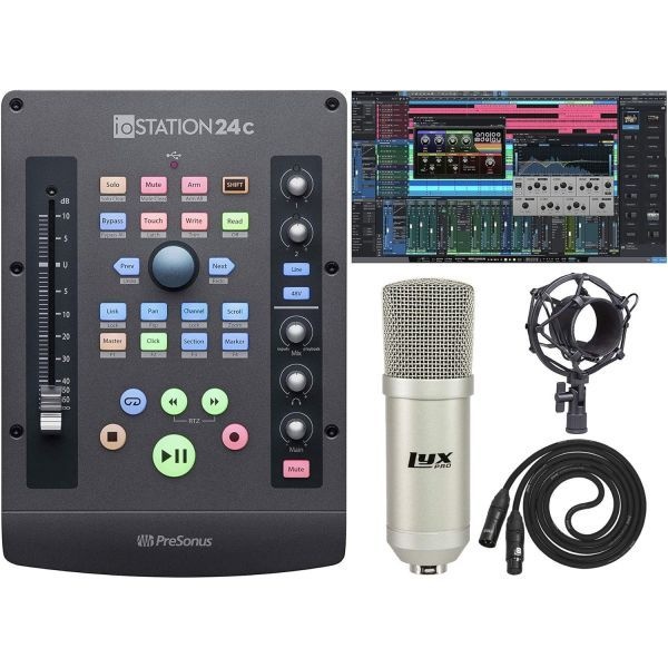 [PreSonus][해외] 프리소너스 아이오스테이션 24c 2x2 USB-C 호환 오디오 인터페이스 스튜디오 원 아