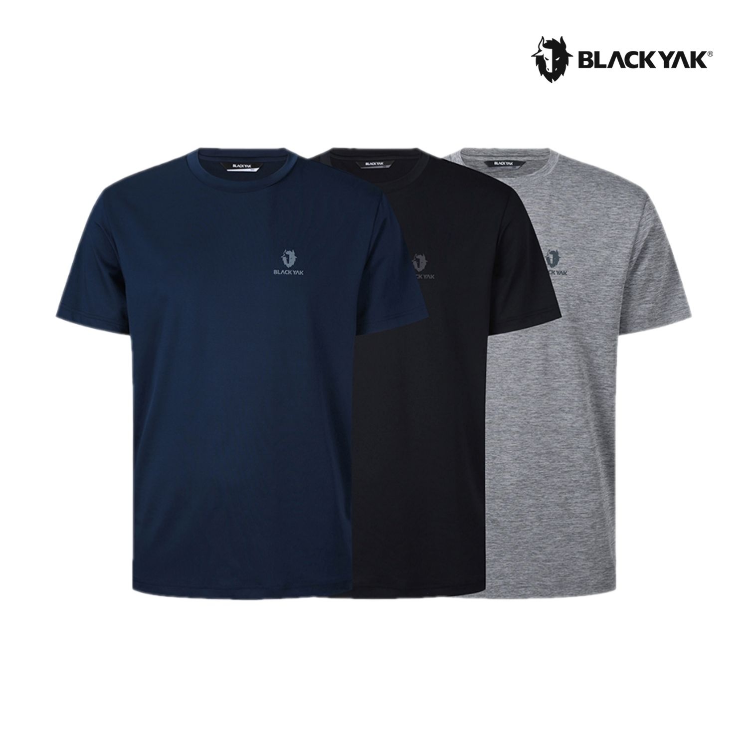 [블랙야크]남녀 공용 라운드 반팔티 3PACK 라운드 티셔츠 1BYRTXU901 : 롯데ON