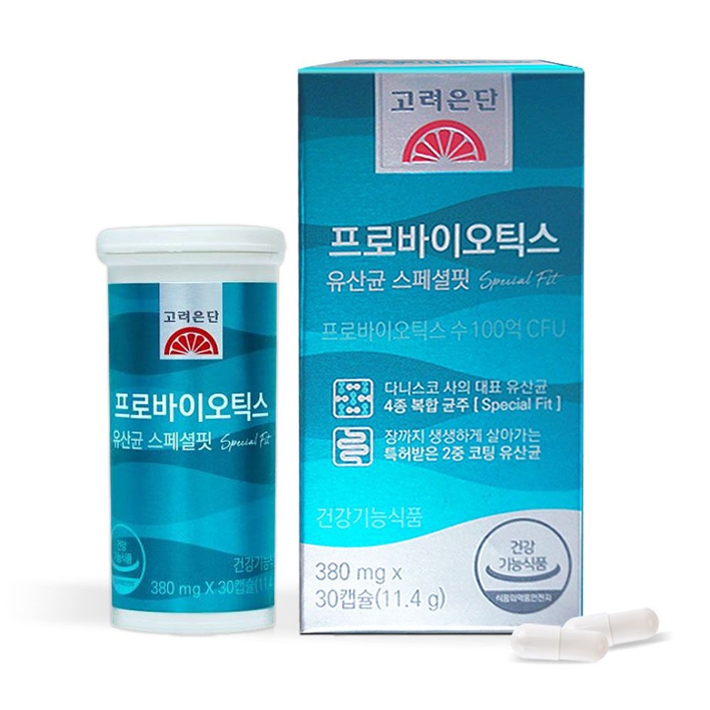[오늘출발] 고려은단 프로바이오틱스 유산균 스페셜핏 100억 유산균 30캡슐 1개 G