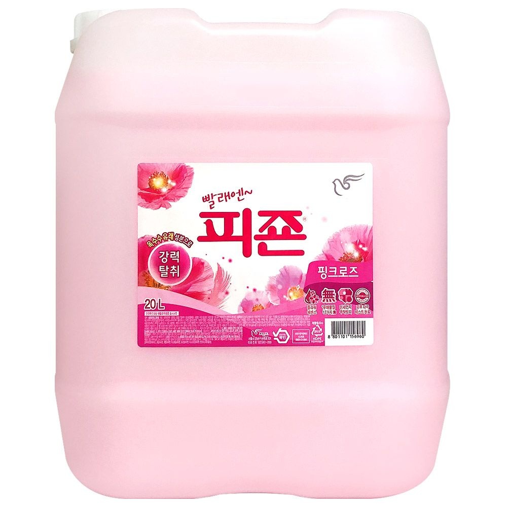피죤 핑크로즈 섬유유연제 20L 대용량 말통