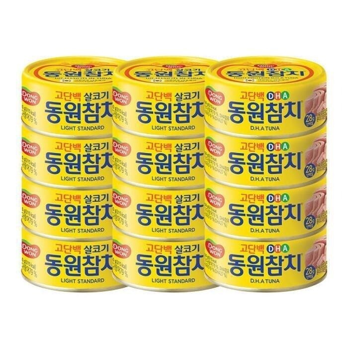 동원 라이트스탠다드 150G 4캔 +고추참치 150G 4캔 + 야채참치 150G 4캔 (46771391)