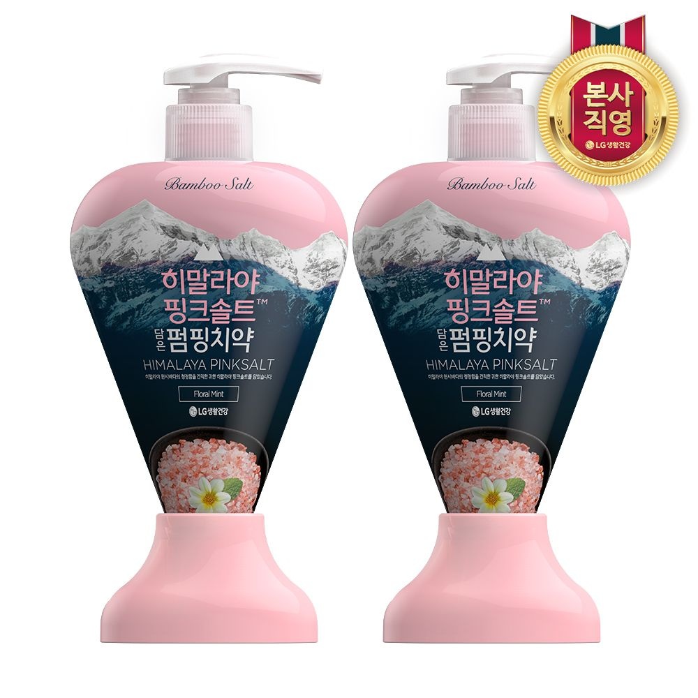 히말라야핑크솔트 플로럴민트 펌핑치약 285g X 2개