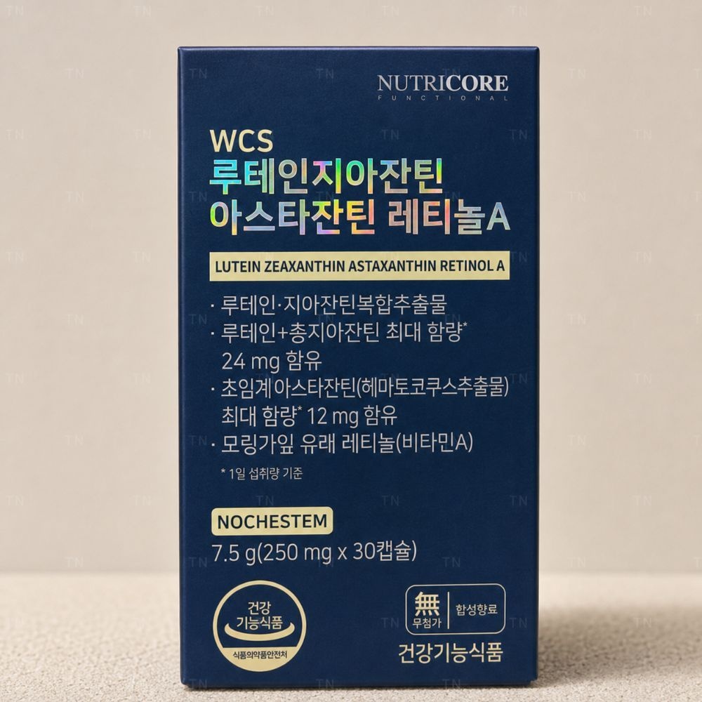 [오늘출발] 뉴트리코어 루테인지아잔틴 아스타잔틴 레티놀A x 30캡슐 x 1개 WCS 온가족
