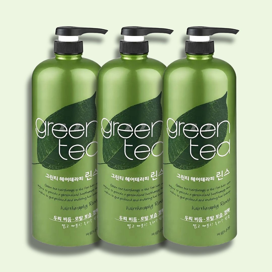 과일나라 그린티 헤어테라피 린스1500ml 3개 두피 비듬 보습 윤기