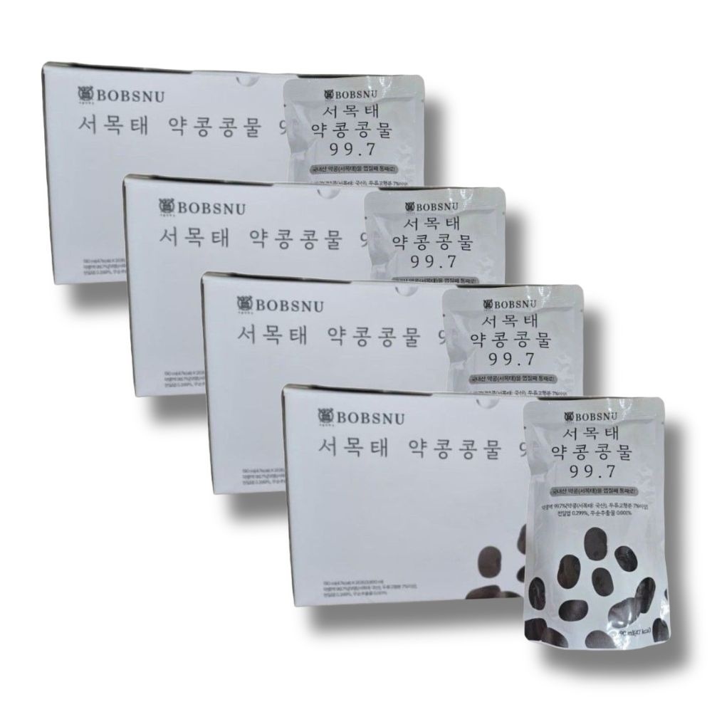 밥스누 서목태 약콩콩물 99.7 두유 190ml 40팩