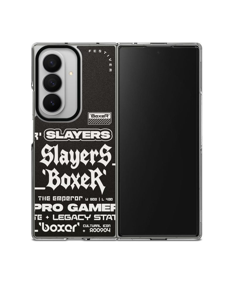 FESTIVER 페스티버 임요환 BoxeR 갤럭시 Z폴드 이지 스탠드 클리어 케이스360398