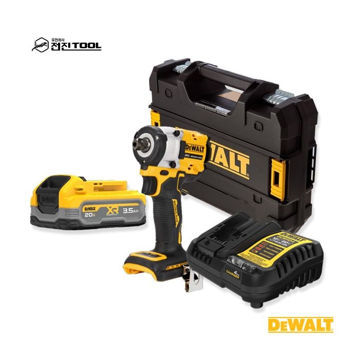 디월트 DCF922S1 20V 브러쉬리스 충전 임팩트 렌치 파워스택 3.5AH배터리1개