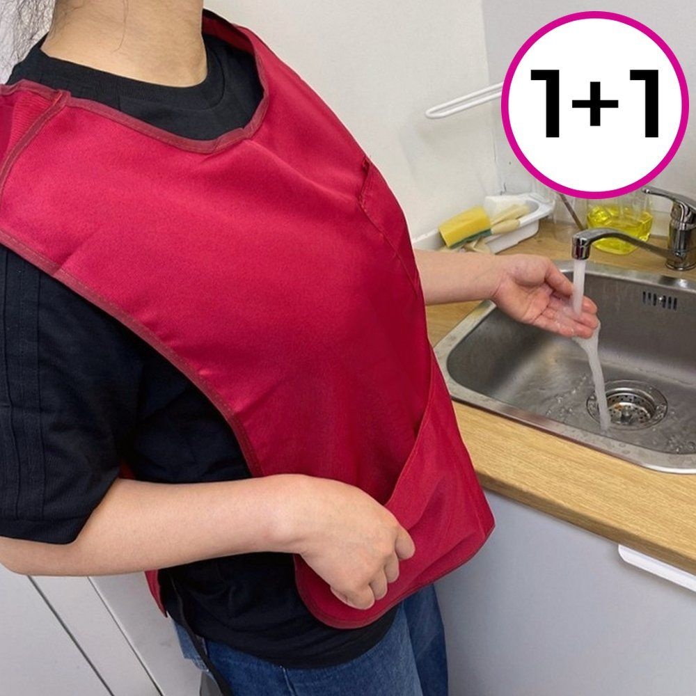 [임자매사입]허리 앞치마 방수 포켓 식당 카페 알바 미용실 주방 조리 서빙1+1
