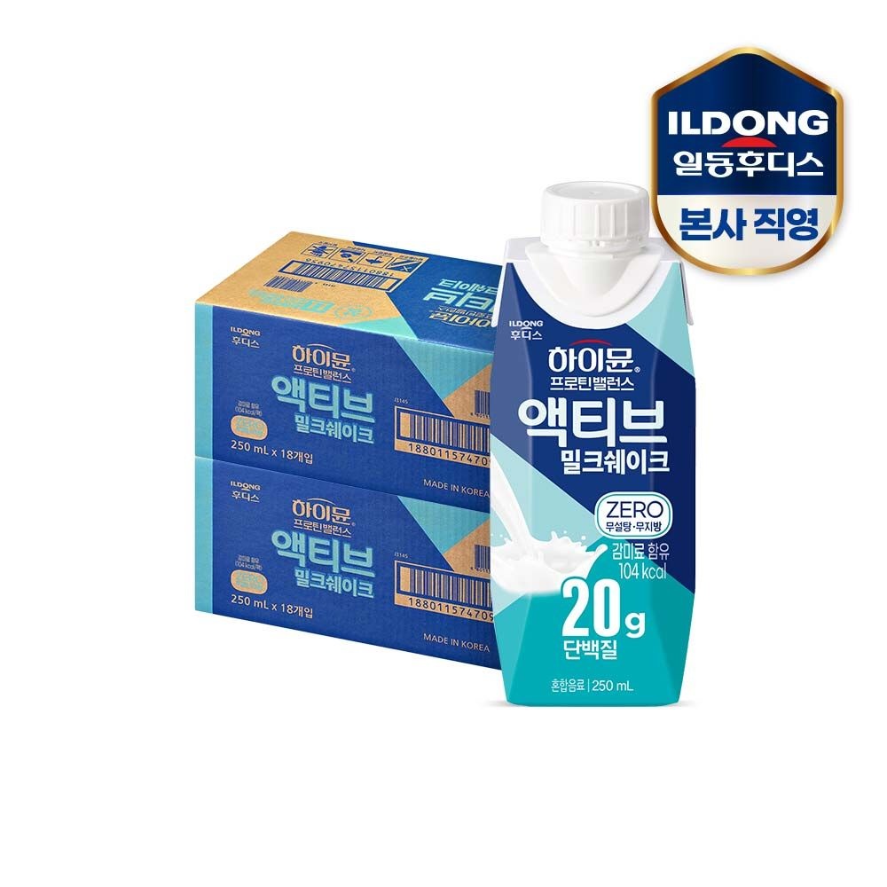 프로틴 밸런스 액티브 밀크쉐이크 ZERO 250mlx36개