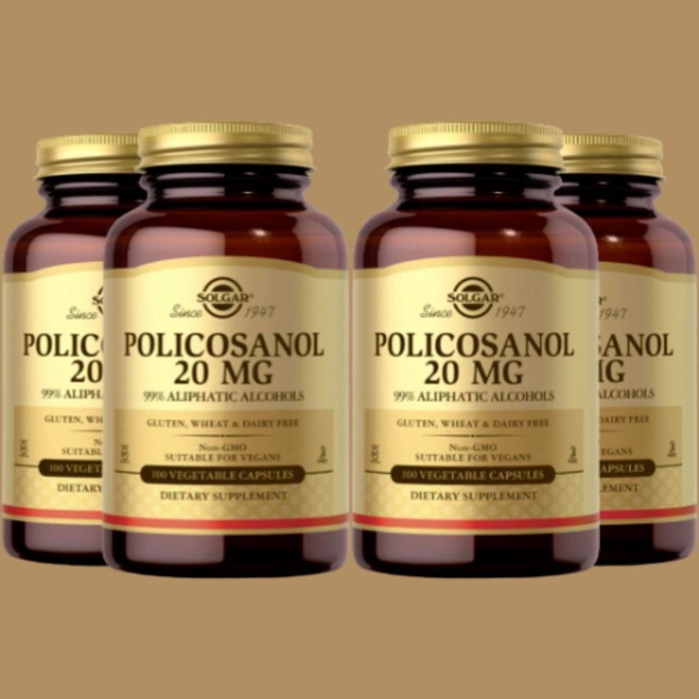 [해외] 솔가 폴리코사놀 20mg 100캡슐 4개
