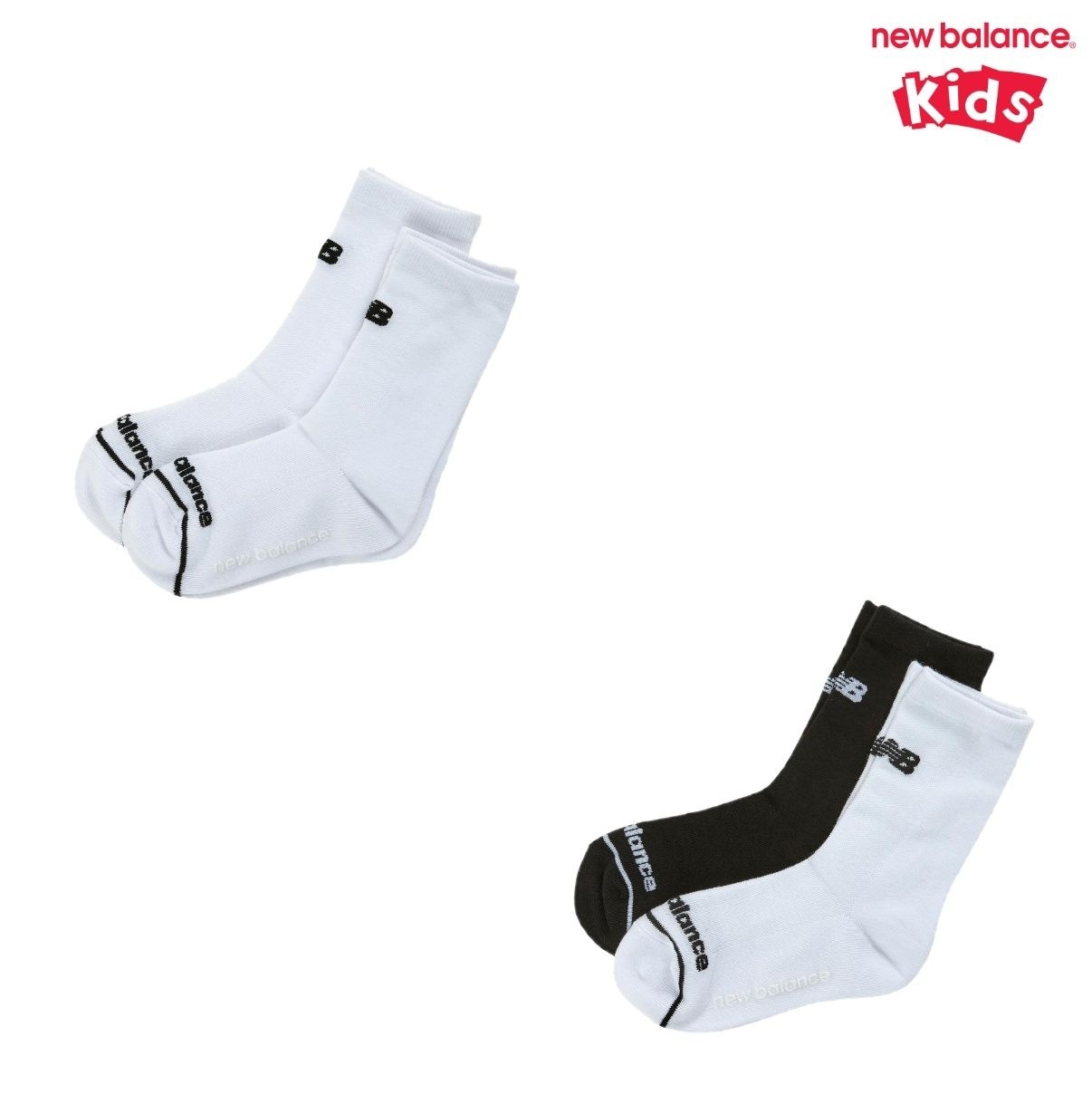 [롯데백화점] 뉴발란스 키즈 [2PCS] 장목 양말 (NK8EGF106U)