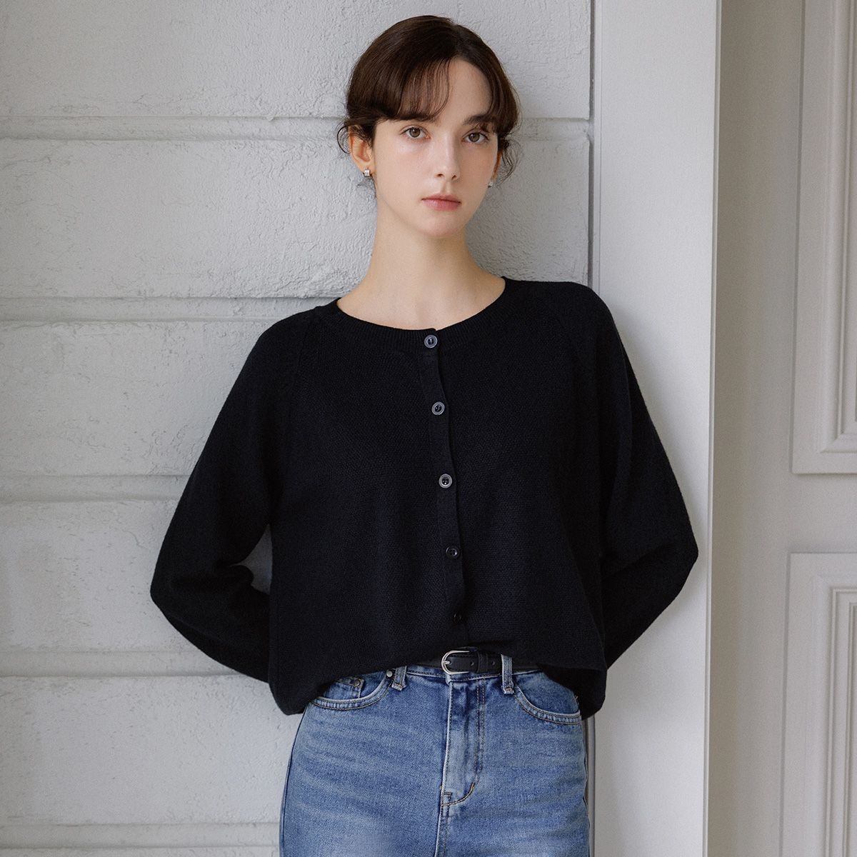 쥬아르 데일리 소프트 라운드 니트 가디건_12color