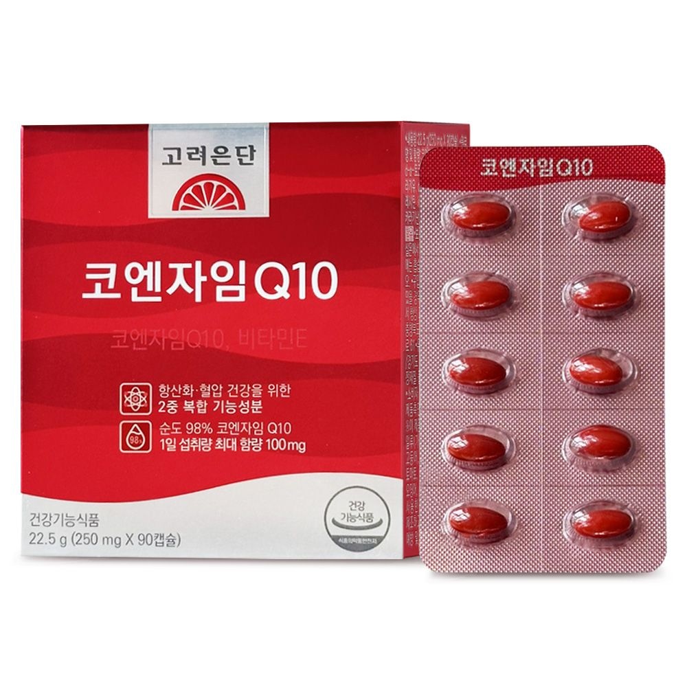 고려은단 코엔자임Q10 90캡슐 1개 3개월분 코큐텐 G
