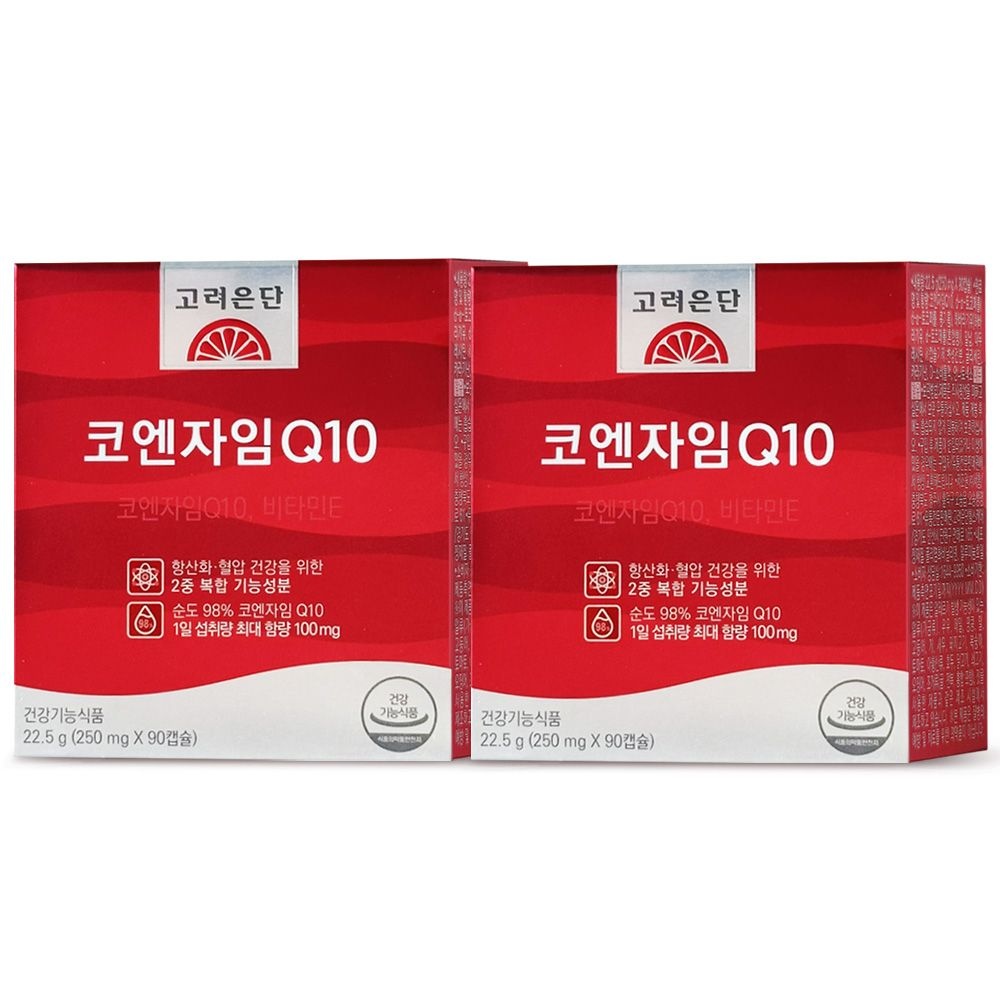 고려은단 코엔자임Q10 90캡슐 2개 6개월분 코큐텐 G