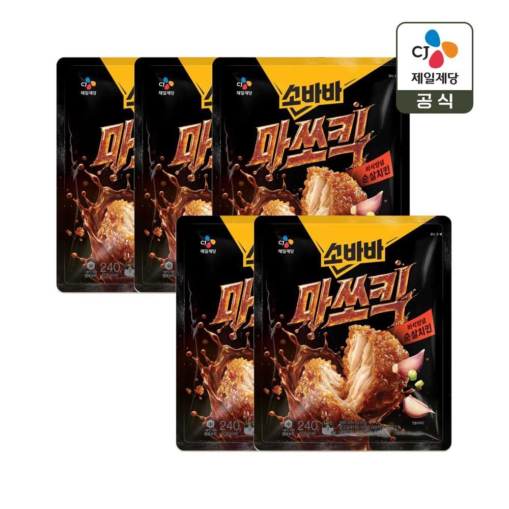 고메 소바바치킨 마쏘킥 순살 240g x5개