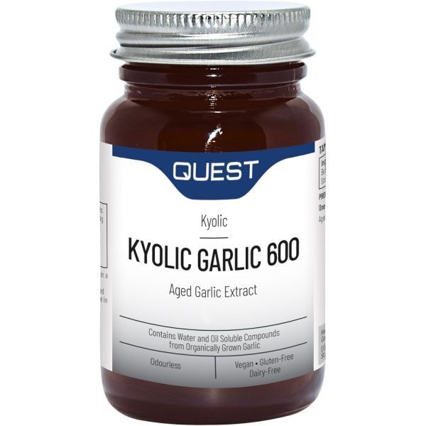 [해외] 퀘스트 킬릭 마늘 120정 간 600mg 고 무취 숙성 추출물 일일 보충 1팩