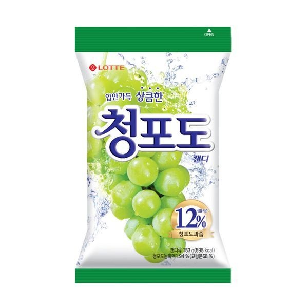 롯데 청포도 캔디 153g