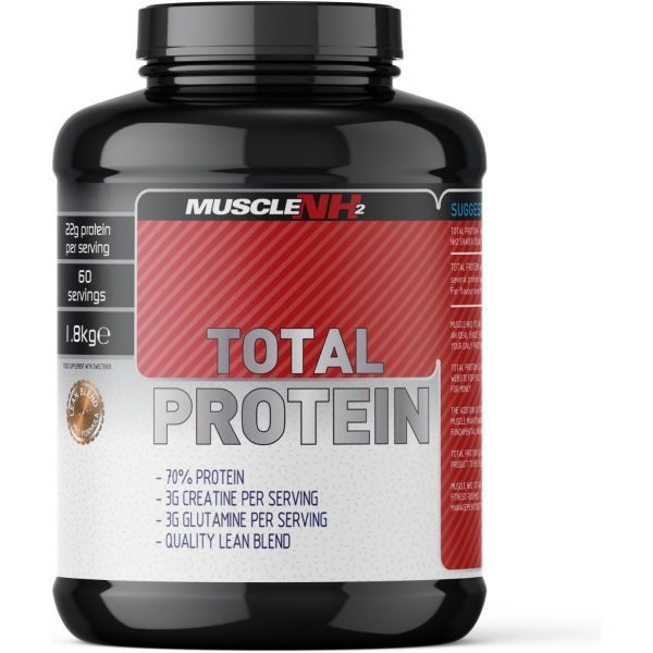 MuscleNh2 [해외] 머슬 NH2 총 단백질 크레아틴 단수화물 글루타민 근육 이 포함 유청 분말 딸기 맛 1.8kg 60인분 1팩