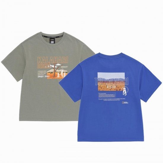 <매장정품> [건대 스타시티점] 내셔널지오그래픽키즈 (K262UTS130) 냉감 ESG 동물 그래픽 반팔 티셔츠