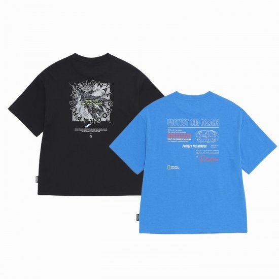 <매장정품> [건대스타시티점] 내셔널지오그래픽키즈 (K262UTS120) 냉감 ESG 그래픽2 반팔 티셔츠