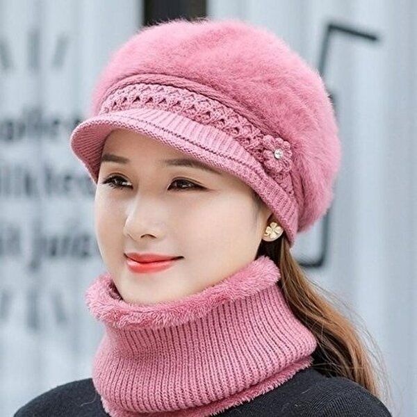 [셀러허브 패션][HYE71760_66]털모자 목토시 기본 넥워머모자세트 (50347683)