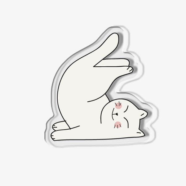 텐바이텐 써니 행복한고양이 아크릴 스마트톡
