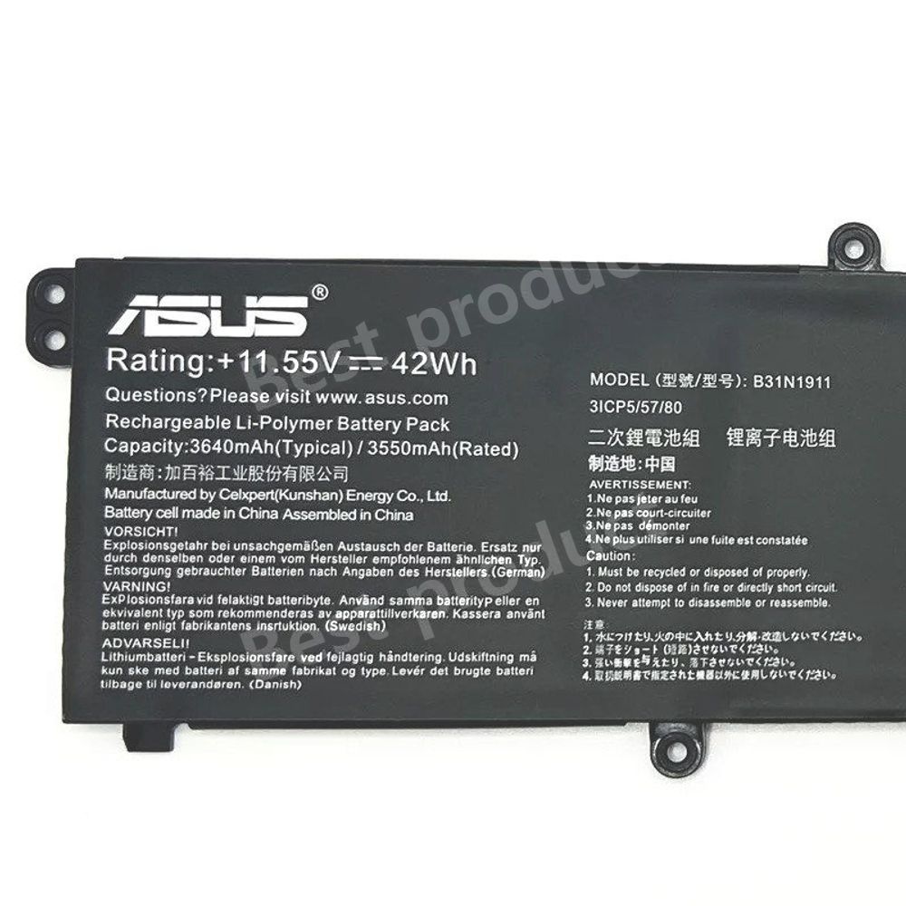[해외] ASUS X421E TP470E M413D M1502I TM420I M4100U TP420I 노트북 배터리 B31N1911 C31N1911