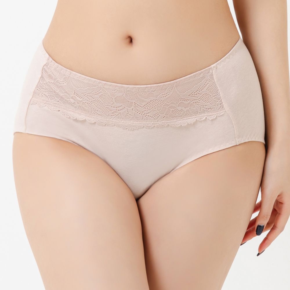 비비안 여성 노라인 팬티 레이스 맥시 삼각 헴 여자 속옷 PBP7130