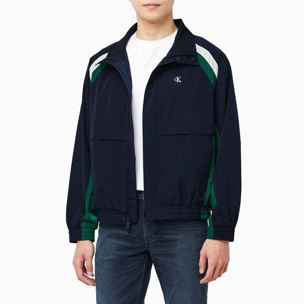 Calvin Klein Jeans 캘빈클라인 진 CALVIN KLEIN JEANS 남성 나일론 컬러블록 트랙자켓4RF513G KQN016