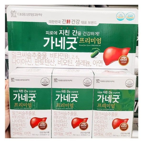 대웅 가네굿 프리미엄 700mg X 30캡슐 X 3개입