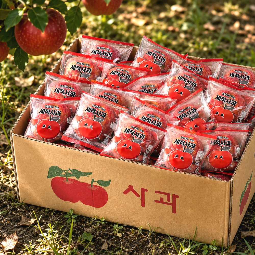 부사 세척사과 실중량 랜덤과 5kg : 롯데ON