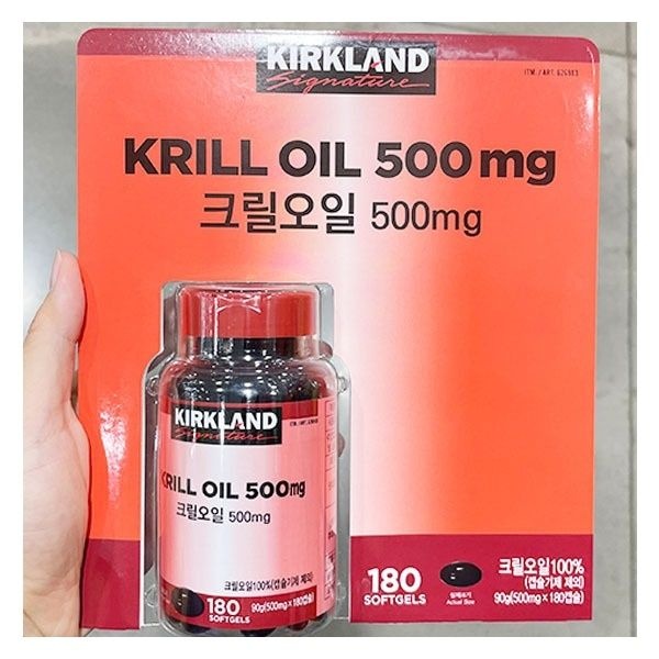 KIRKLAND SIGNATURE 크릴오일 500MG X 180캡슐