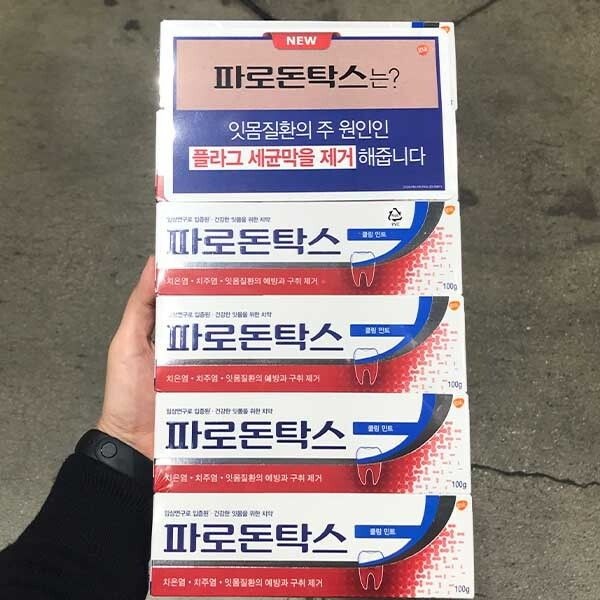 GSK 파로돈탁스 치약 쿨링 민트 100g 6개