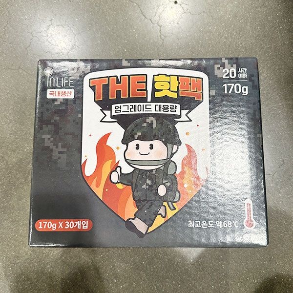 인라이프 대용량 포켓용 핫팩 170g x 30개