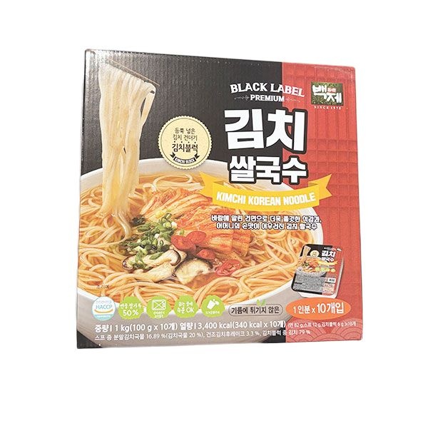 백제 김치 쌀국수 100g x 10개