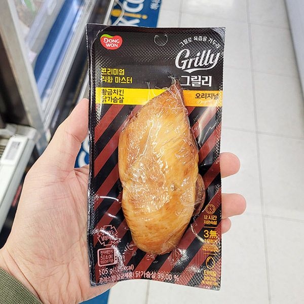 동원 그릴리 황금치킨 닭가슴살 오리지널 105g 아이스박스포장