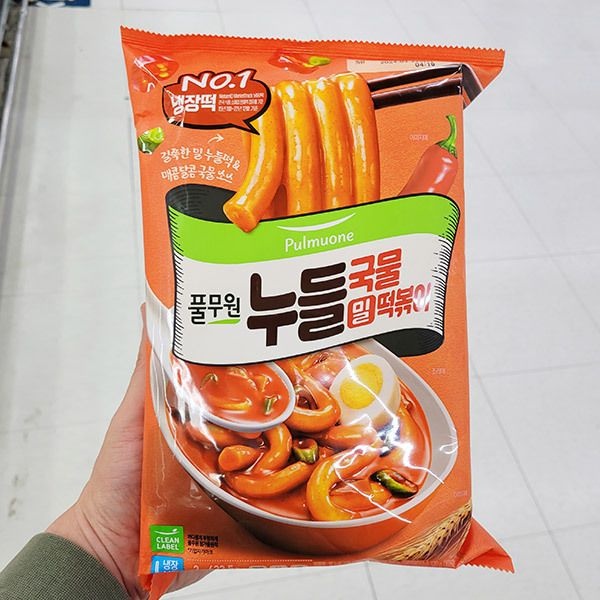 풀무원 누들 국물 밀 떡볶이 423.5g 아이스박스포장