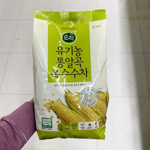 순작 유기농 통알곡 옥수수차 1kg