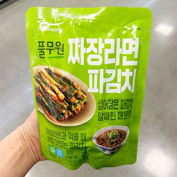 풀무원 짜장라면 파김치 270g 아이스박스포장