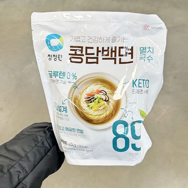 청정원 콩담백면 멸치국수 404g 아이스박스포장